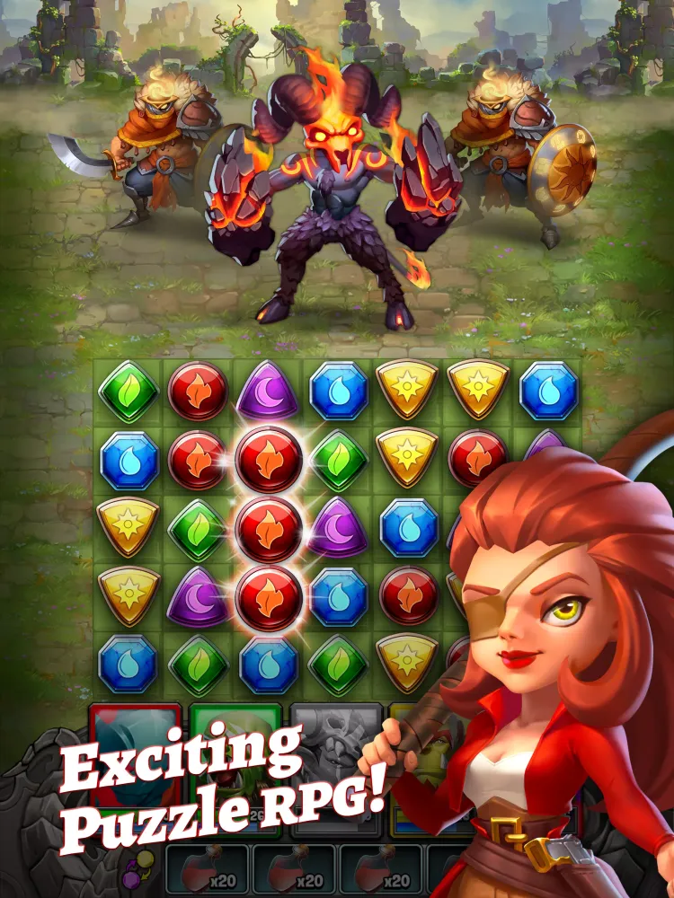 Dragon Strike: Puzzle RPG Screenshots
