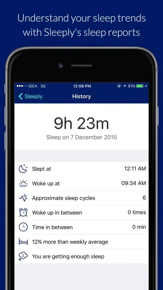 Sleeply- Automatic sleep duration tracking應用截圖