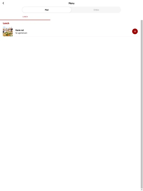 Tangkapan layar Eat@DTU iPad 