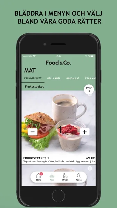 Captures d'écran de Food & Co Sverige