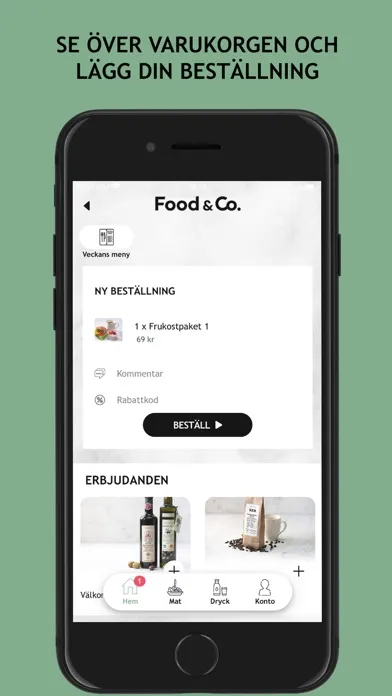 Captures d'écran de Food & Co Sverige