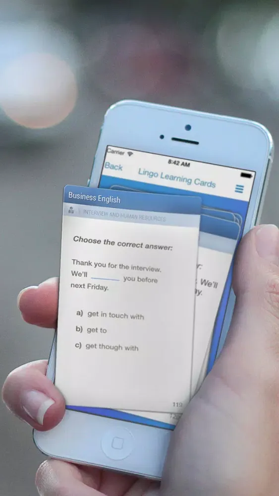 Captures d'écran de Learn Business English Easily with Lingo Learning Memo Cards