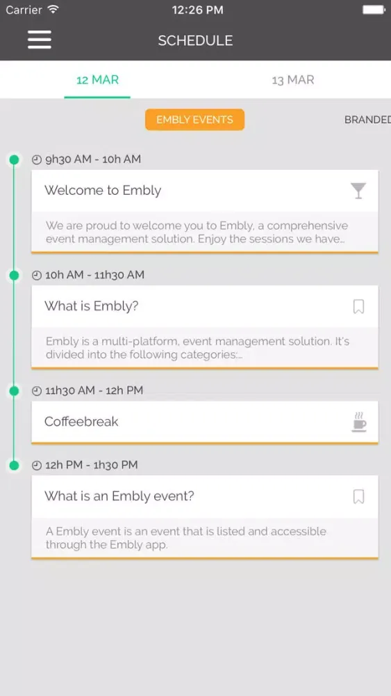 Embly Events স্ক্রিনশট