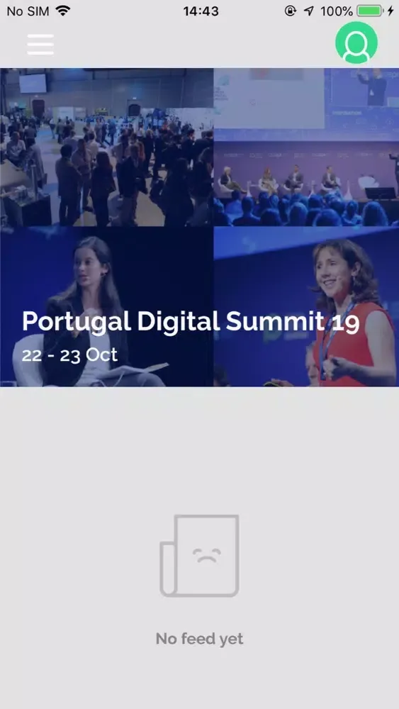 Capturas de tela do Portugal Digital Summit 19