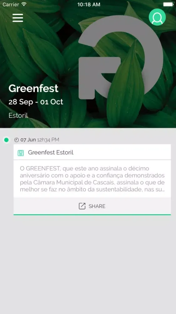 Greenfest Portugal應用截圖