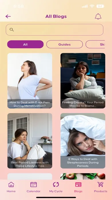 Captures d'écran de Embrace Period Tracker