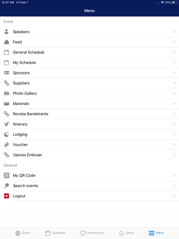 Embraer Events iPad  স্ক্রিনশট
