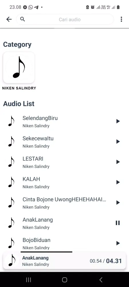 Lagu Niken Salindry OFFLINE स्क्रीनशॉट