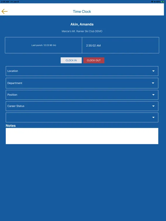 EmCentrix HRIS iPad  스크린샷