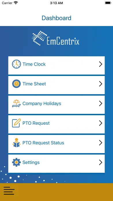 EmCentrix HRIS 스크린샷