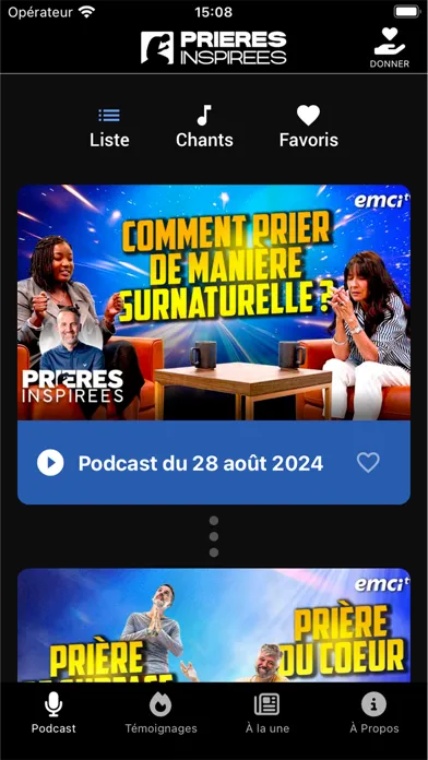 Prières Inspirées -J. Sourdril سکرین شاٹس