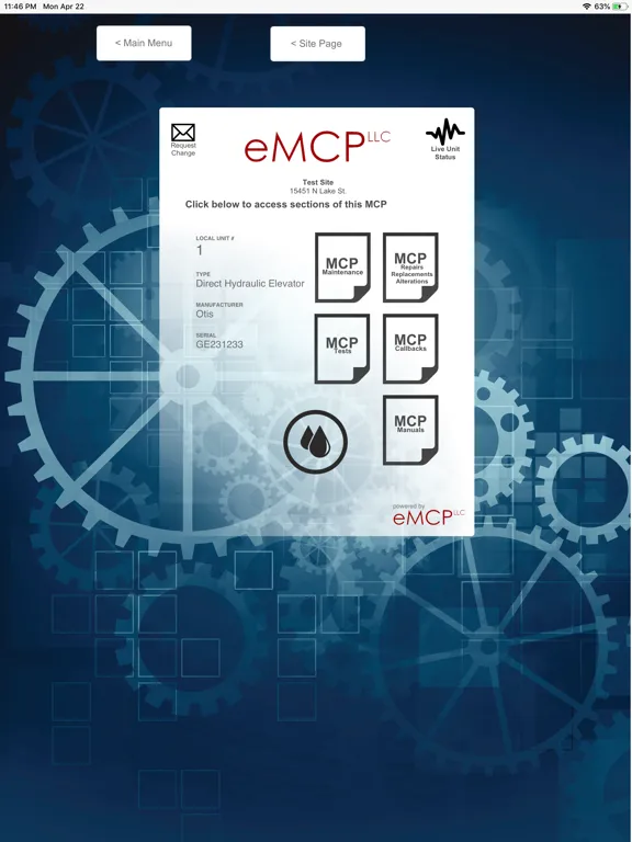 Tangkapan skrin eMCP 2 iPad 