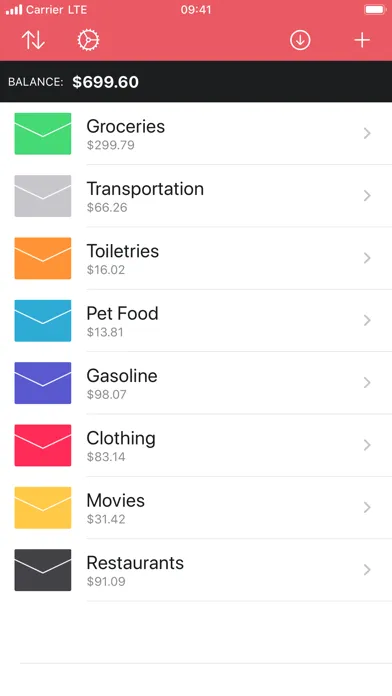 Envelopes: Budget Manager سکرین شاٹس