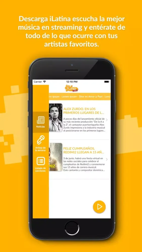 iLatina Radio سکرین شاٹس