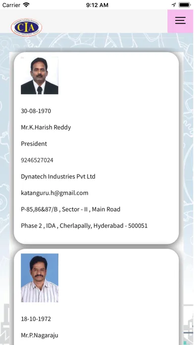 Zrzuty ekranu CIA-Hyderabad