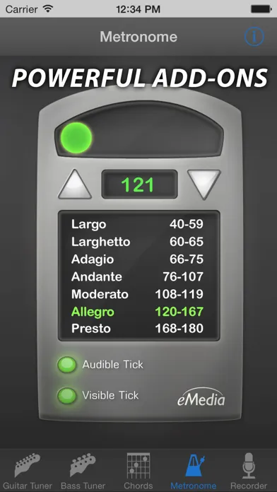 eMedia Guitar Tuner Free Screenshots