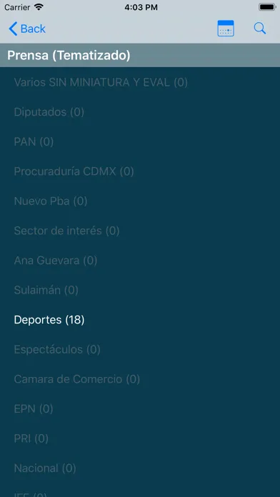 Tangkapan skrin Monitoreo EM