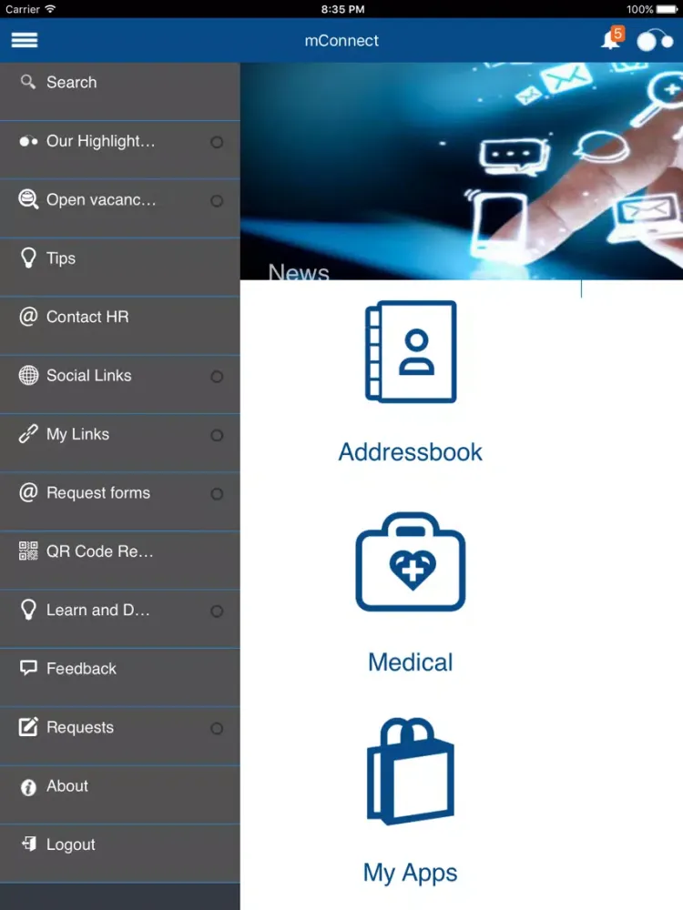 Скриншоты mConnect iPad 