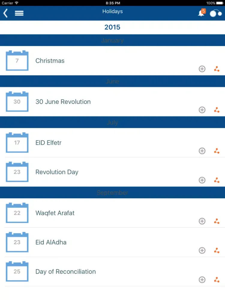 Скриншоты mConnect iPad 