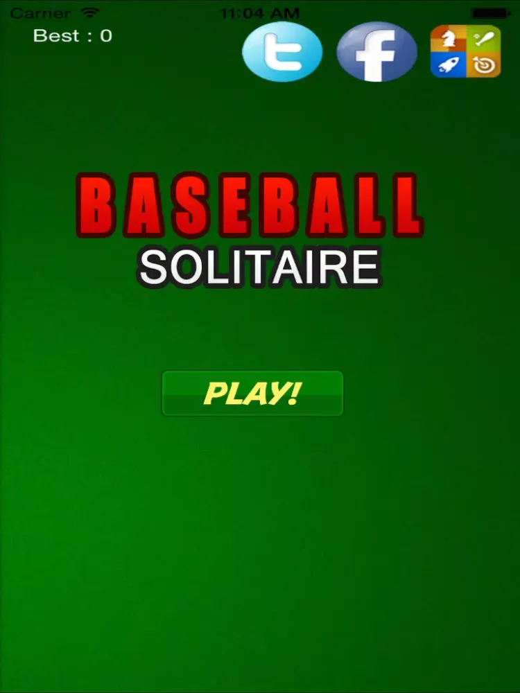 Ảnh chụp màn hình của Baseball Blast Solitaire City - Live Arena Deluxe 2015 iPad 