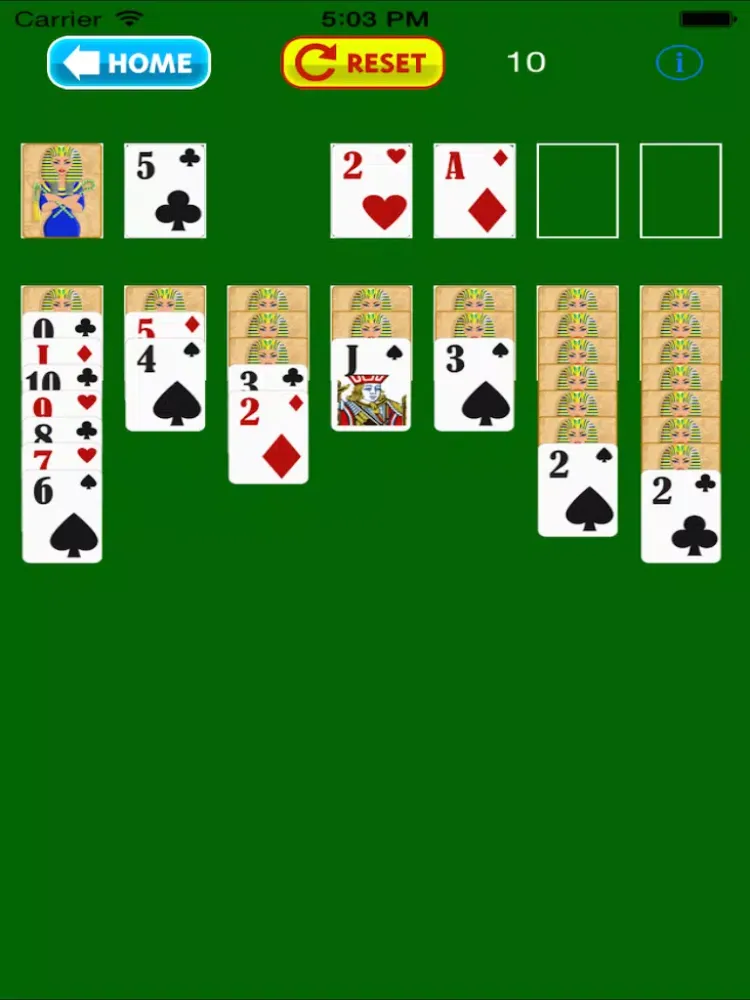 Capturas de pantalla de Cleopatra Pharaohs Solitaire Live Fun Pyramid! iPad 