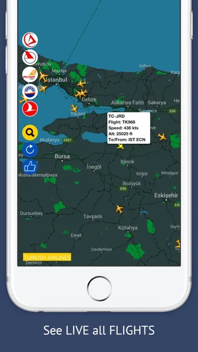 تصاویر TR Tracker : Live Flight Radar