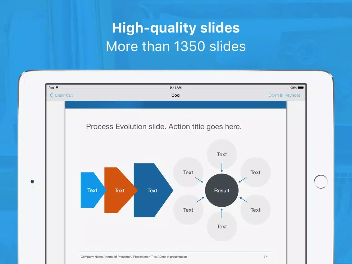 Tangkapan layar Templates for Keynote Pro iPad 
