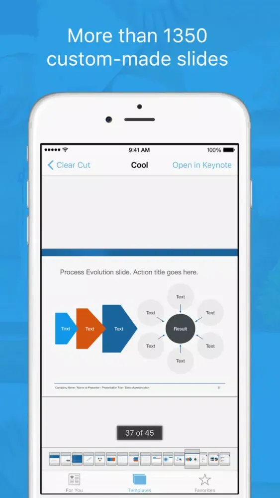 Tangkapan layar Templates for Keynote Pro