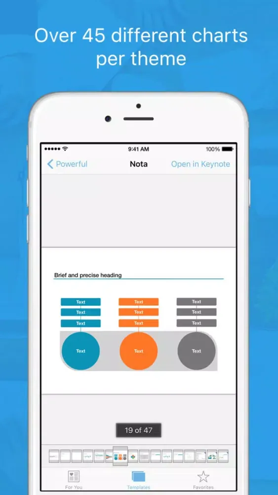 Tangkapan layar Templates for Keynote Pro