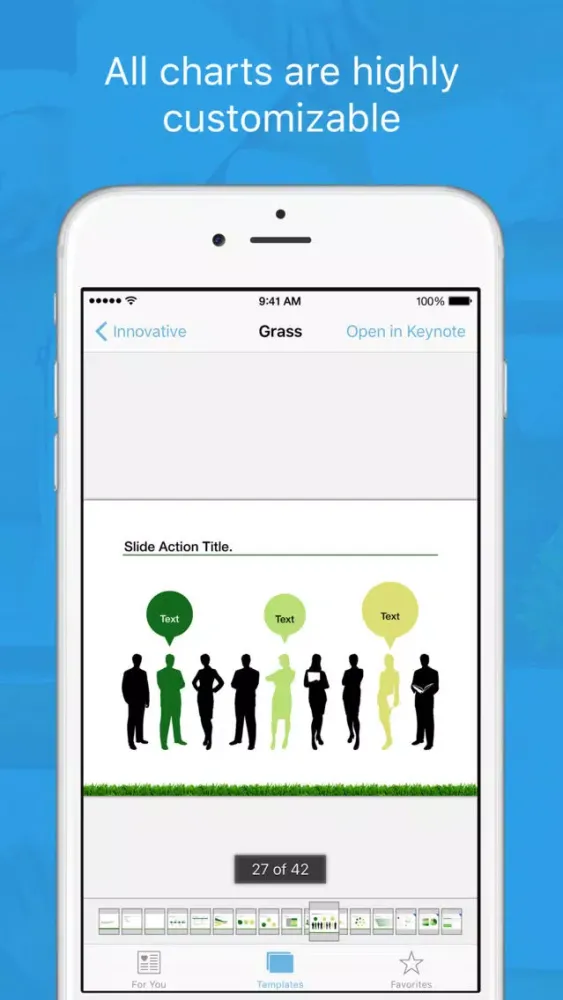 Tangkapan layar Templates for Keynote Pro