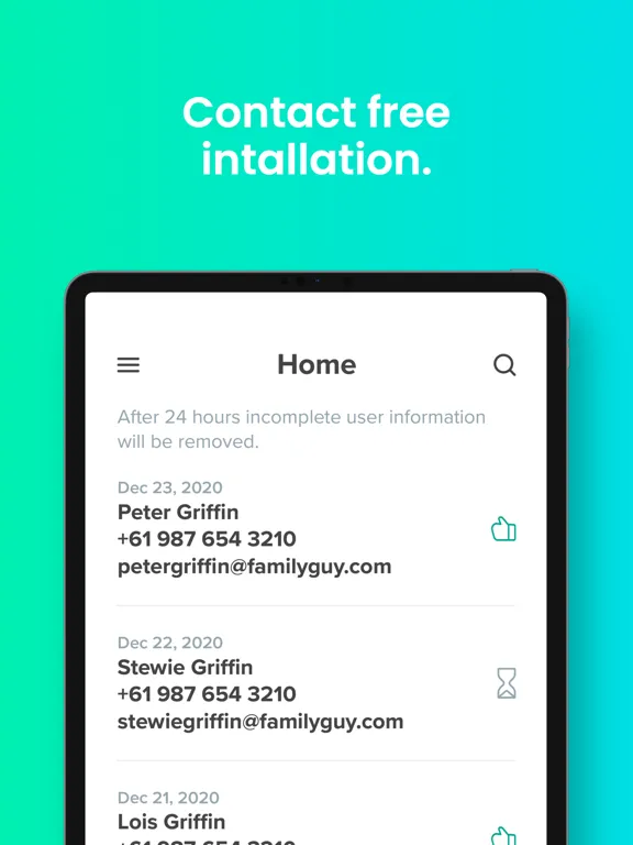 Zrzuty ekranu Emerald Installer iPad 