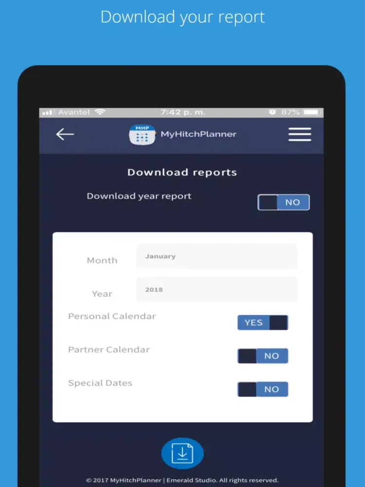 ภาพหน้าจอของ My Hitch Planner iPad 
