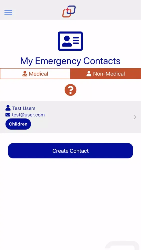 Zrzuty ekranu Emergency Contact Link