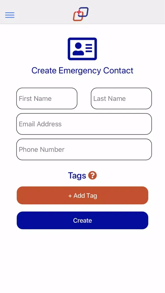 Zrzuty ekranu Emergency Contact Link