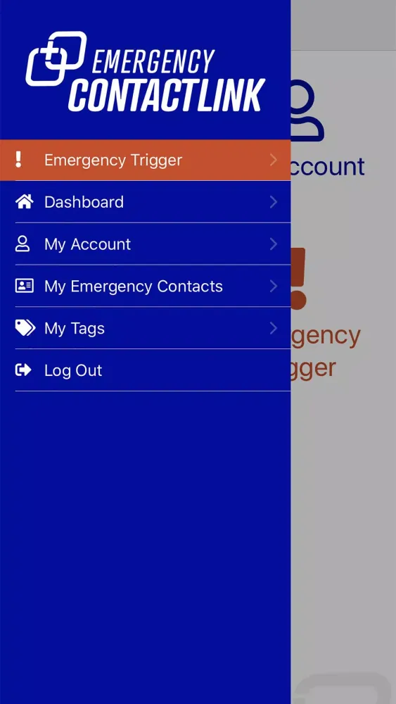 Zrzuty ekranu Emergency Contact Link