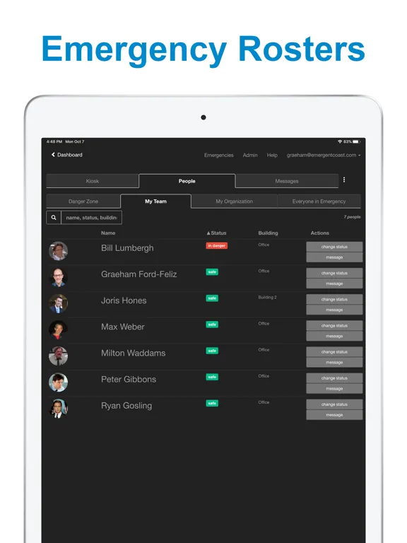 Capturas de pantalla de Headcount - the evacuation app iPad 