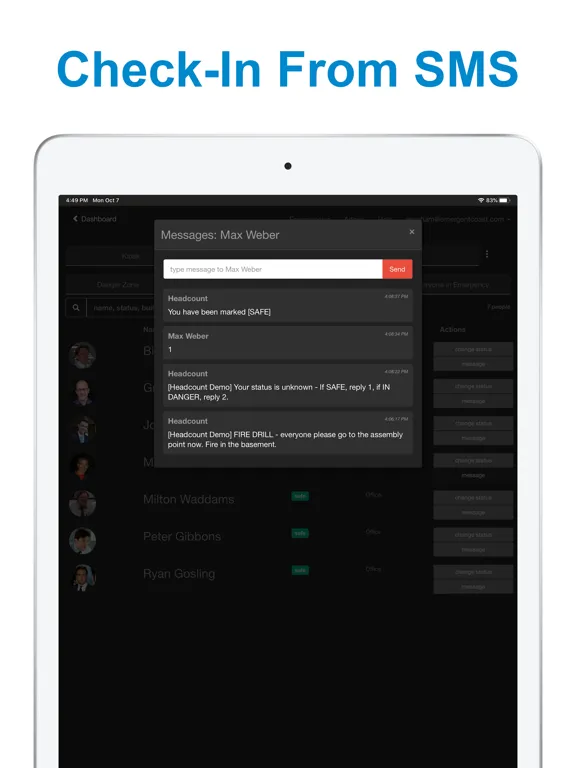 Capturas de pantalla de Headcount - the evacuation app iPad 