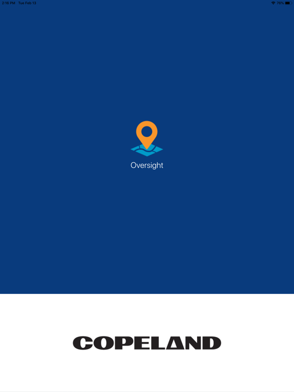 Copeland Oversight iPad  स्क्रीनशॉट