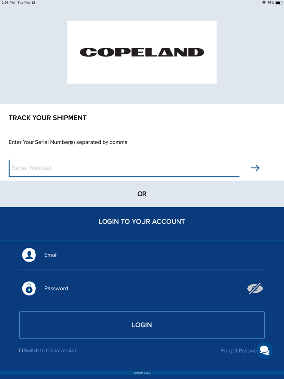 Copeland Oversight iPad  स्क्रीनशॉट