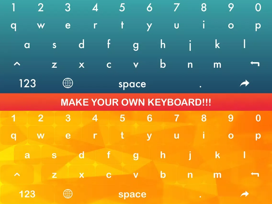 Zrzuty ekranu Keyboard Designer- Your Own Keyboard iPad 