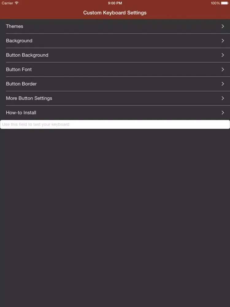Zrzuty ekranu Keyboard Designer- Your Own Keyboard iPad 
