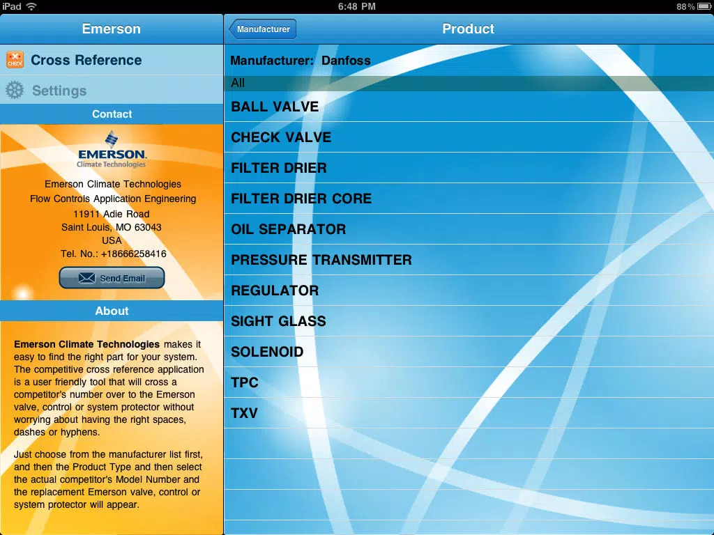 Emerson X-Check iPad  스크린샷