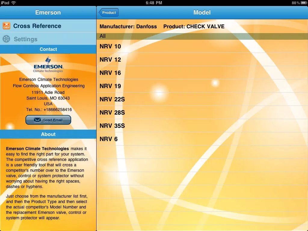 Emerson X-Check iPad  스크린샷