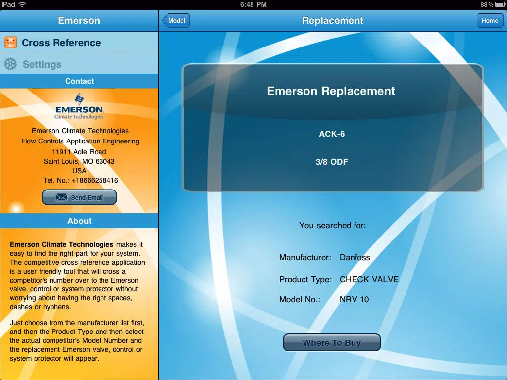 Emerson X-Check iPad  스크린샷