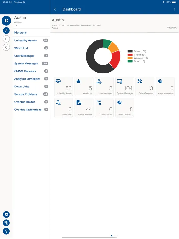 AMS Optics iPad  Screenshots