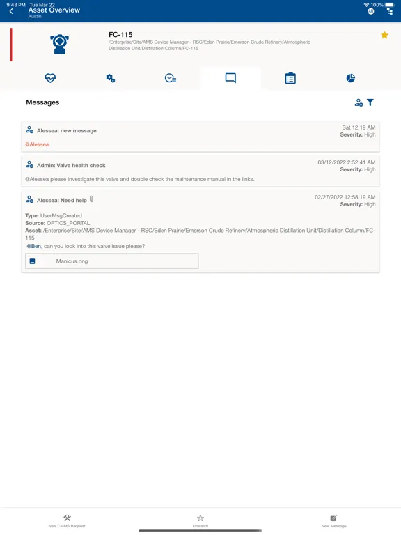 AMS Optics iPad  Screenshots