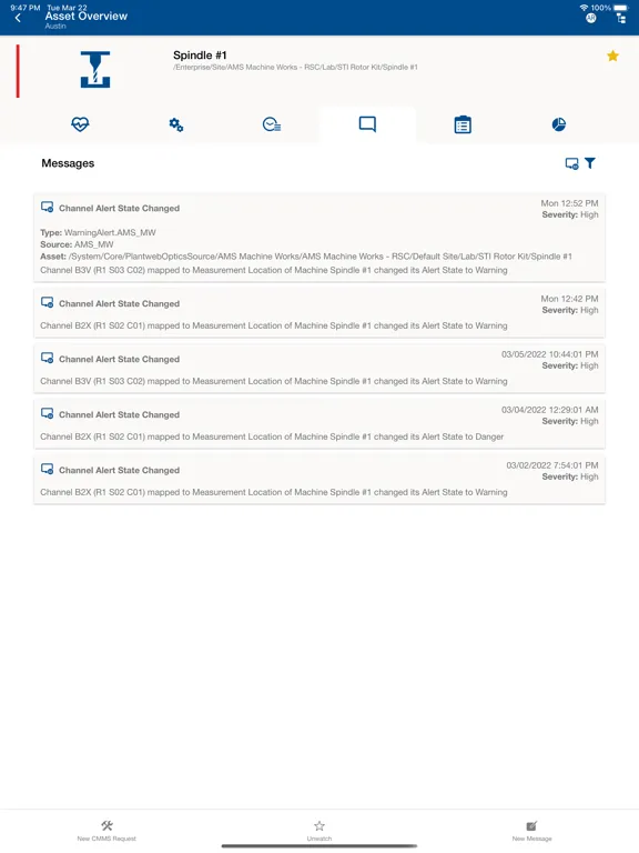 AMS Optics iPad  Screenshots