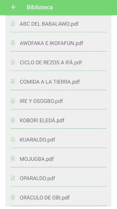 Tangkapan skrin El Oráculo de Ifá