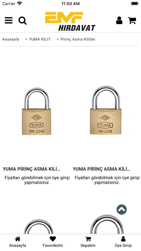 EMF Hırdavat Ekran Görüntüleri