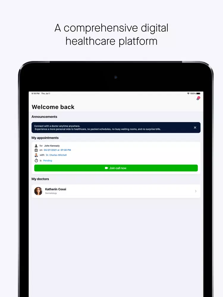 eDoc Telemed iPad 应用截图